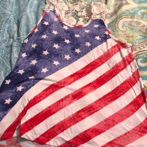 Rue21 American flag tank size small